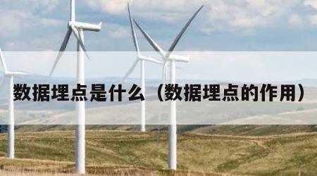 数据埋点是什么（数据埋点的作用）