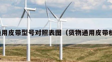 通用皮带型号对照表图（货物通用皮带机）