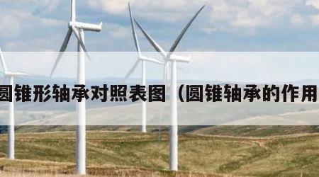 圆锥形轴承对照表图（圆锥轴承的作用）