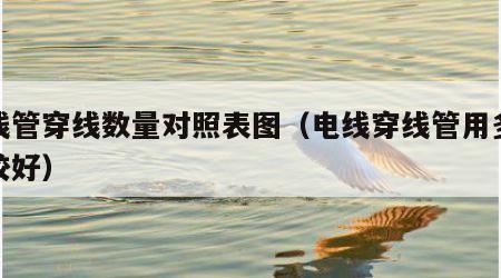 电线管穿线数量对照表图（电线穿线管用多大比较好）
