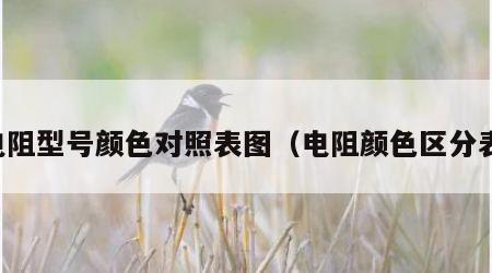 电阻型号颜色对照表图（电阻颜色区分表）