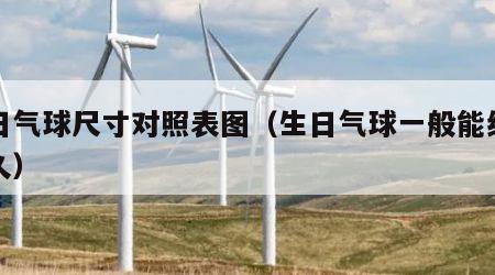 生日气球尺寸对照表图（生日气球一般能维持多久）