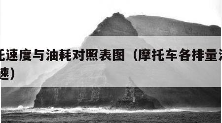 摩托速度与油耗对照表图（摩托车各排量油耗,极速）