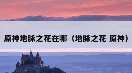 原神地脉之花在哪（地脉之花 原神）