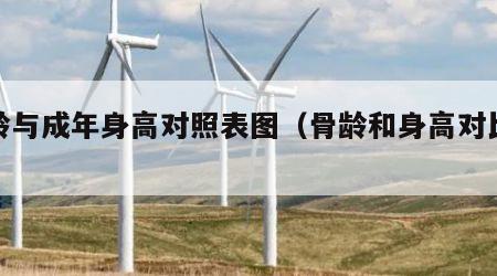 骨龄与成年身高对照表图（骨龄和身高对比表）