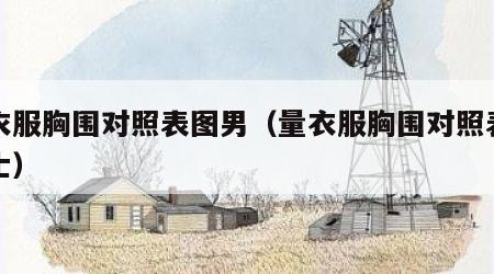 量衣服胸围对照表图男（量衣服胸围对照表图男士）