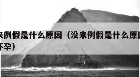 没来例假是什么原因（没来例假是什么原因又没怀孕）