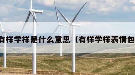 有样学样是什么意思（有样学样表情包）
