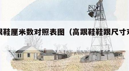 高跟鞋厘米数对照表图（高跟鞋鞋跟尺寸对照表）