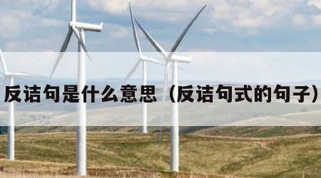 反诘句是什么意思（反诘句式的句子）