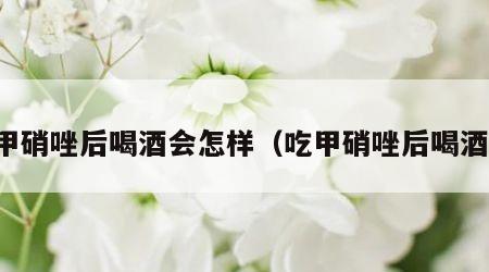 喝甲硝唑后喝酒会怎样（吃甲硝唑后喝酒了）