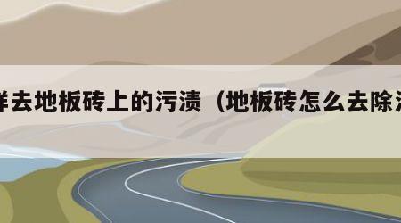 怎样去地板砖上的污渍（地板砖怎么去除污渍）