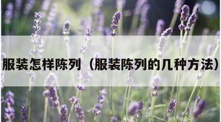 服装怎样陈列（服装陈列的几种方法）
