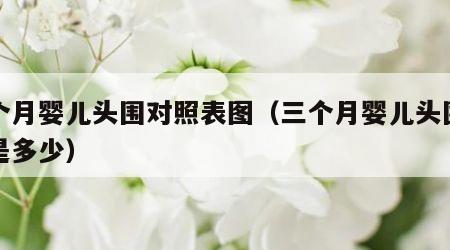 三个月婴儿头围对照表图（三个月婴儿头围应该是多少）
