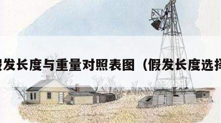 假发长度与重量对照表图（假发长度选择）