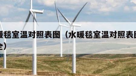 水暖毯室温对照表图（水暖毯室温对照表图片大全）