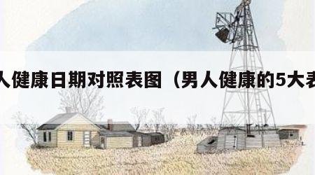 男人健康日期对照表图（男人健康的5大表现）