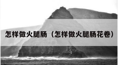 怎样做火腿肠（怎样做火腿肠花卷）