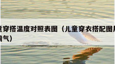 儿童穿搭温度对照表图（儿童穿衣搭配图片女孩霸气）