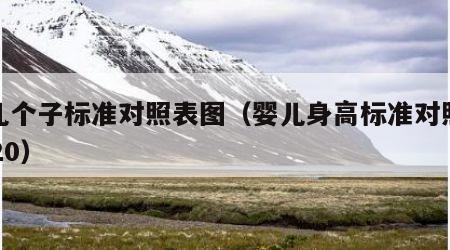 婴儿个子标准对照表图（婴儿身高标准对照表2020）
