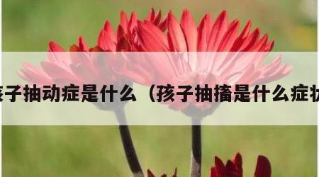 孩子抽动症是什么（孩子抽搐是什么症状）