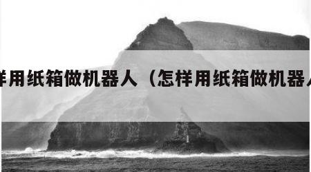 怎样用纸箱做机器人（怎样用纸箱做机器人视频）
