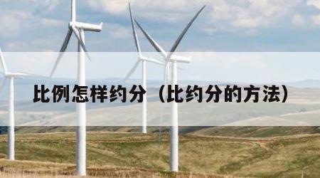 比例怎样约分（比约分的方法）