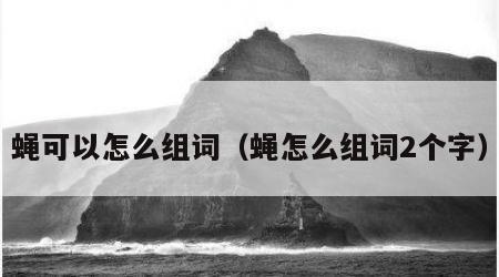 蝇可以怎么组词（蝇怎么组词2个字）