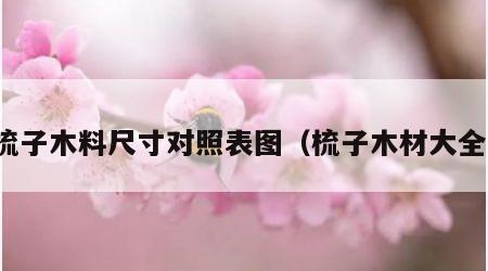 梳子木料尺寸对照表图（梳子木材大全）