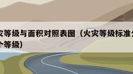 火灾等级与面积对照表图（火灾等级标准分为几个等级）
