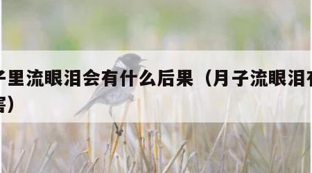 月子里流眼泪会有什么后果（月子流眼泪有啥危害）