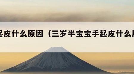 手起皮什么原因（三岁半宝宝手起皮什么原因）