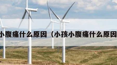 小腹痛什么原因（小孩小腹痛什么原因）