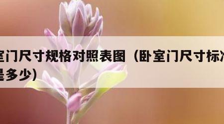 卧室门尺寸规格对照表图（卧室门尺寸标准尺寸是多少）