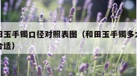 和田玉手镯口径对照表图（和田玉手镯多大圈口合适）