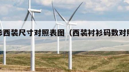衬衫西装尺寸对照表图（西装衬衫码数对照表）