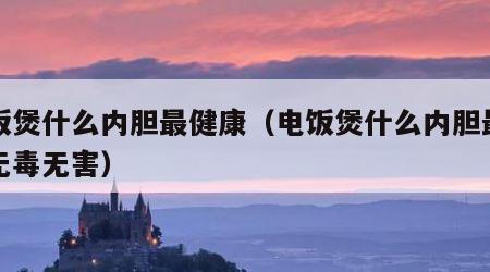 电饭煲什么内胆最健康（电饭煲什么内胆最健康无毒无害）