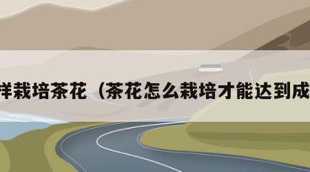 怎样栽培茶花（茶花怎么栽培才能达到成活）