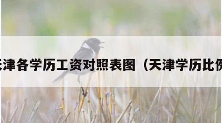 天津各学历工资对照表图（天津学历比例）