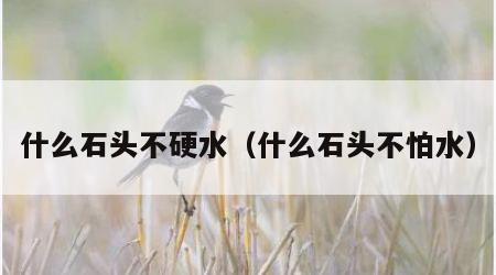 什么石头不硬水（什么石头不怕水）