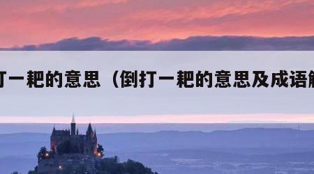 倒打一耙的意思（倒打一耙的意思及成语解释）