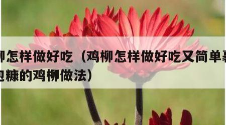 鸡柳怎样做好吃（鸡柳怎样做好吃又简单裹了面包糠的鸡柳做法）