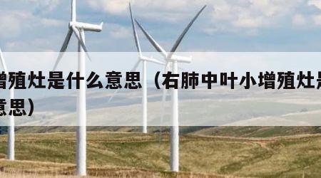 小增殖灶是什么意思（右肺中叶小增殖灶是什么意思）