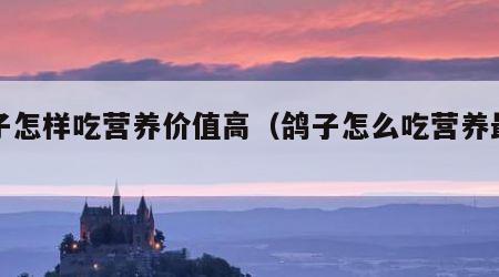 鸽子怎样吃营养价值高（鸽子怎么吃营养最高）