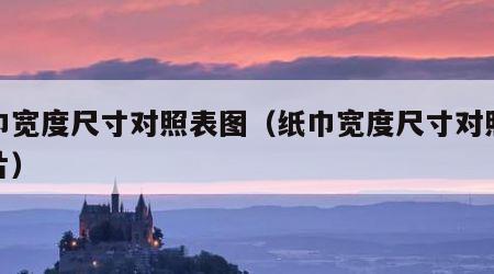 纸巾宽度尺寸对照表图（纸巾宽度尺寸对照表图片）