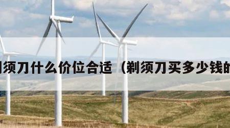 剃须刀什么价位合适（剃须刀买多少钱的）