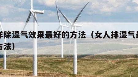 怎样除湿气效果最好的方法（女人排湿气最快的方法）