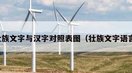 壮族文字与汉字对照表图（壮族文字语言）