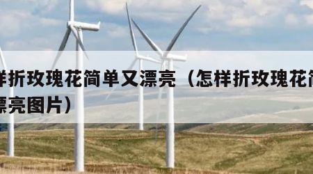 怎样折玫瑰花简单又漂亮（怎样折玫瑰花简单又漂亮图片）