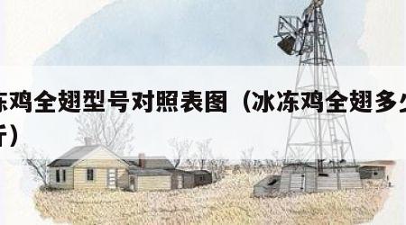 冷冻鸡全翅型号对照表图（冰冻鸡全翅多少钱一斤）